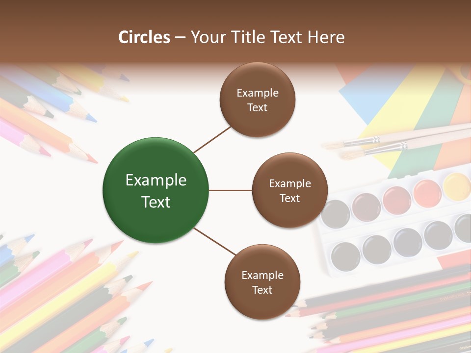 Desk Primary Pen PowerPoint Template