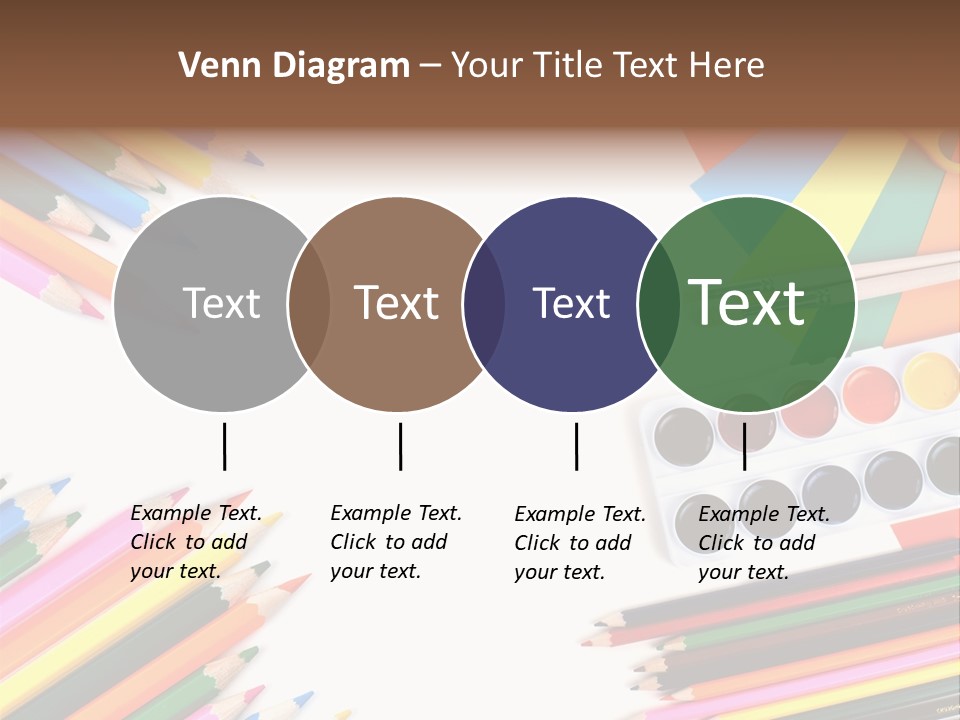 Desk Primary Pen PowerPoint Template