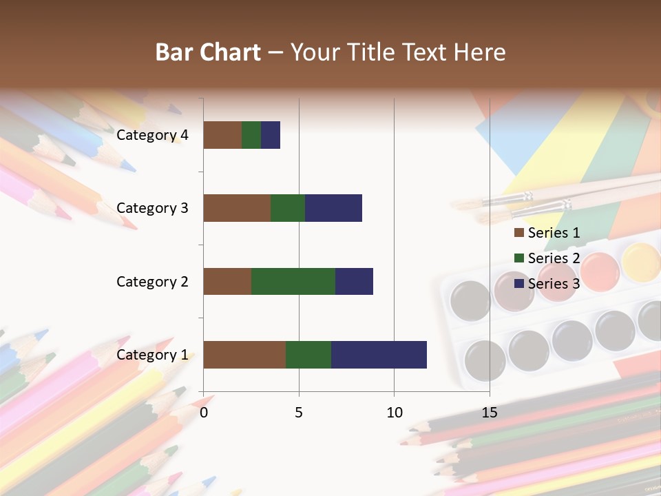Desk Primary Pen PowerPoint Template