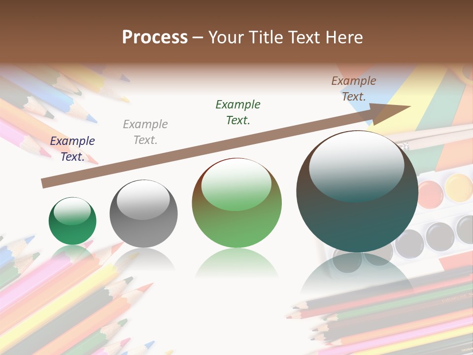 Desk Primary Pen PowerPoint Template