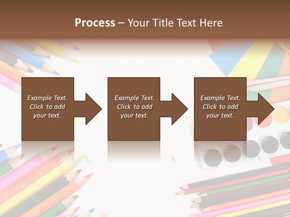 Desk Primary Pen PowerPoint Template