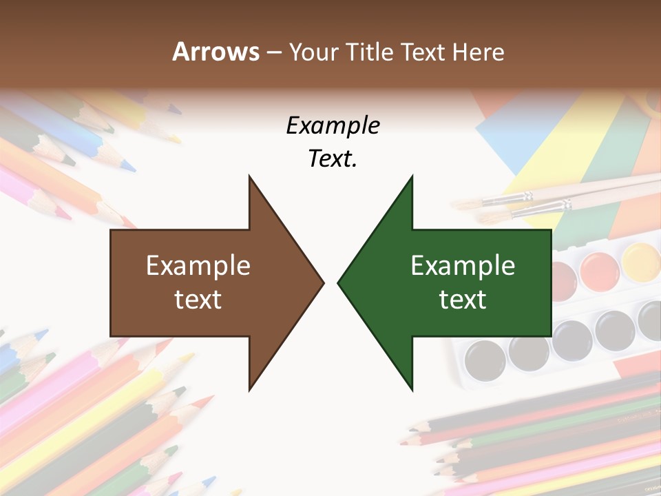Desk Primary Pen PowerPoint Template