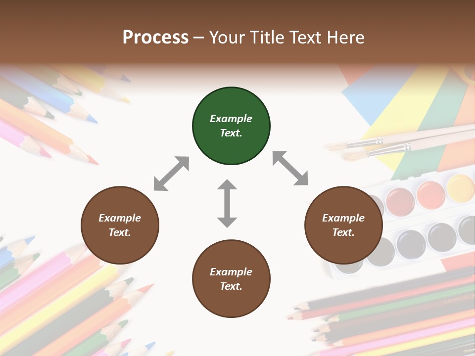 Desk Primary Pen PowerPoint Template