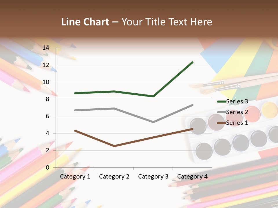 Desk Primary Pen PowerPoint Template