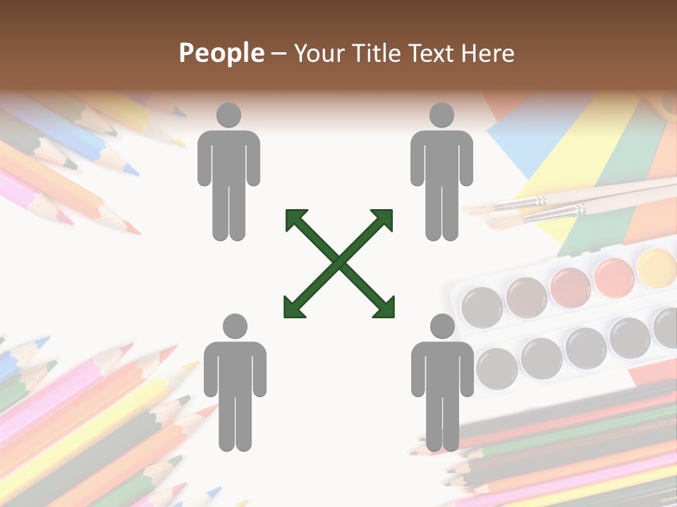 Desk Primary Pen PowerPoint Template