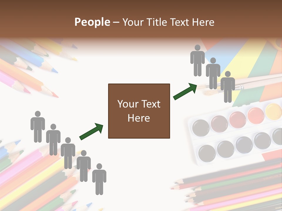 Desk Primary Pen PowerPoint Template