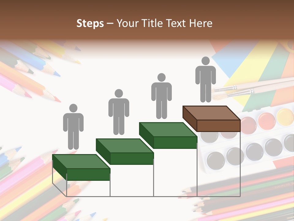 Desk Primary Pen PowerPoint Template