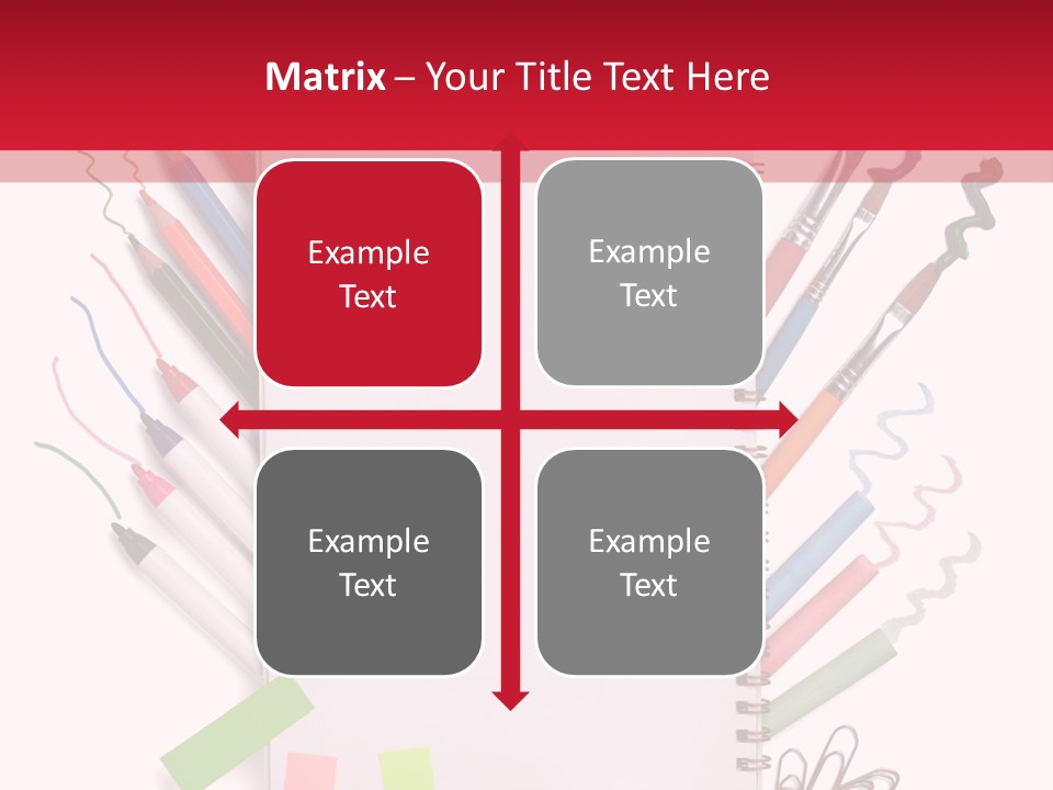 A Notepad Surrounded By Office Supplies And A Magnifying Glass PowerPoint Template