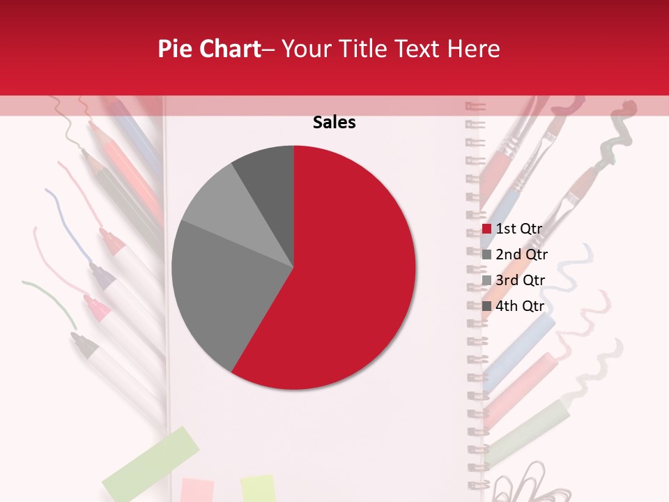 A Notepad Surrounded By Office Supplies And A Magnifying Glass PowerPoint Template