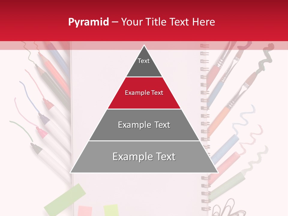 A Notepad Surrounded By Office Supplies And A Magnifying Glass PowerPoint Template