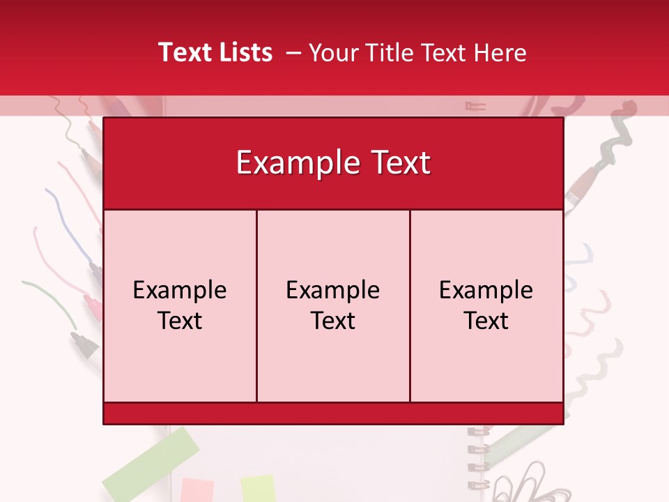 A Notepad Surrounded By Office Supplies And A Magnifying Glass PowerPoint Template