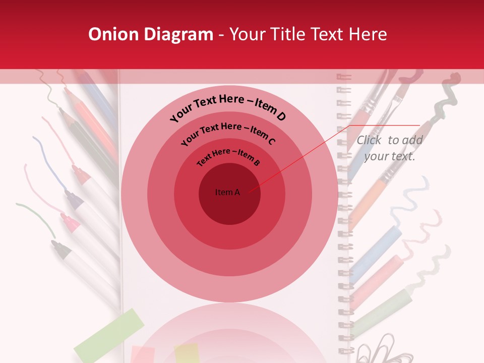 A Notepad Surrounded By Office Supplies And A Magnifying Glass PowerPoint Template