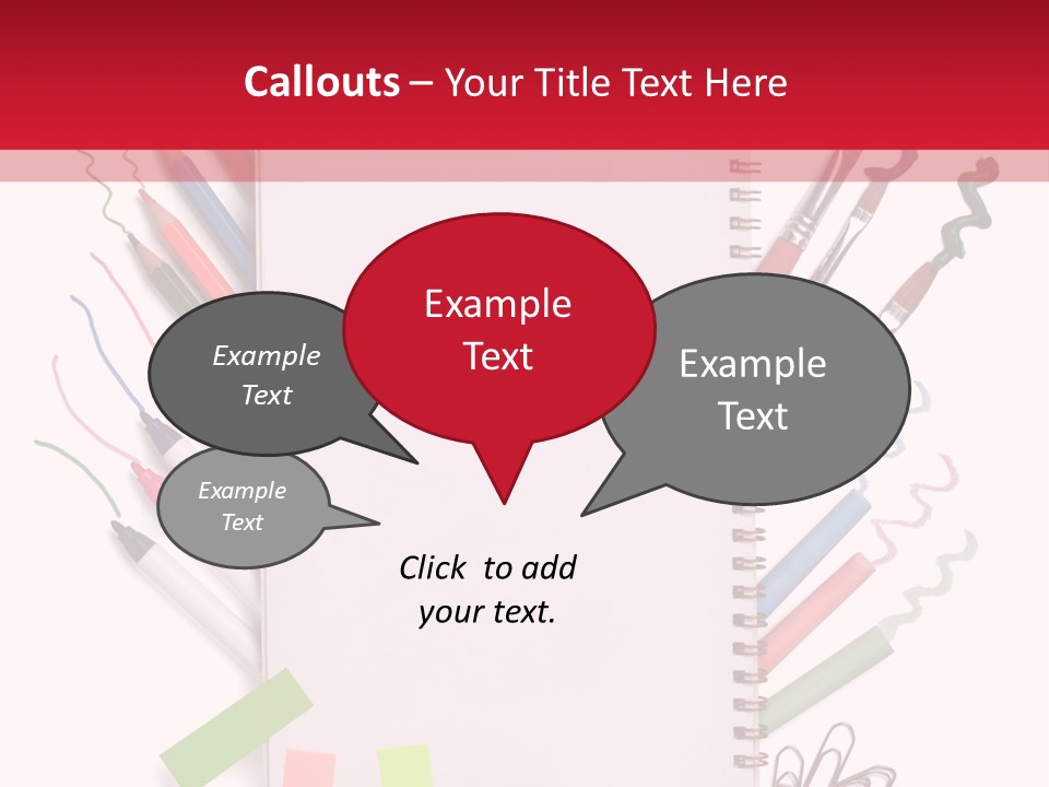 A Notepad Surrounded By Office Supplies And A Magnifying Glass PowerPoint Template