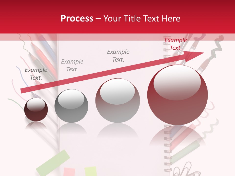 A Notepad Surrounded By Office Supplies And A Magnifying Glass PowerPoint Template