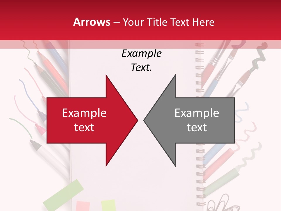 A Notepad Surrounded By Office Supplies And A Magnifying Glass PowerPoint Template
