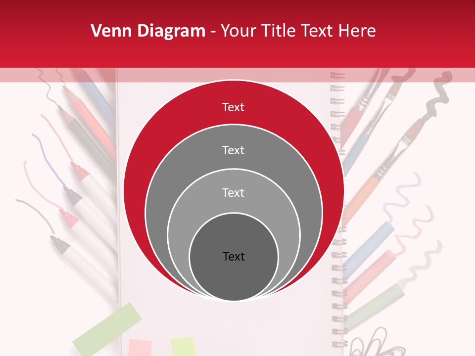 A Notepad Surrounded By Office Supplies And A Magnifying Glass PowerPoint Template
