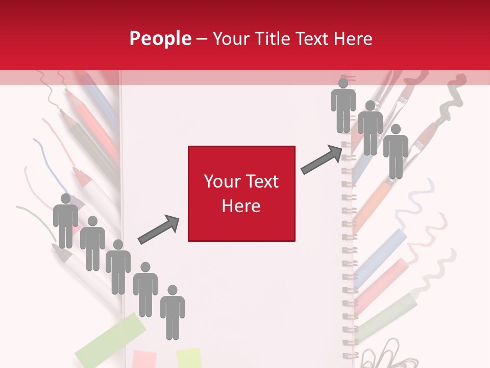 A Notepad Surrounded By Office Supplies And A Magnifying Glass PowerPoint Template