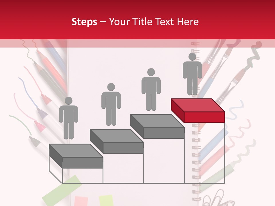 A Notepad Surrounded By Office Supplies And A Magnifying Glass PowerPoint Template