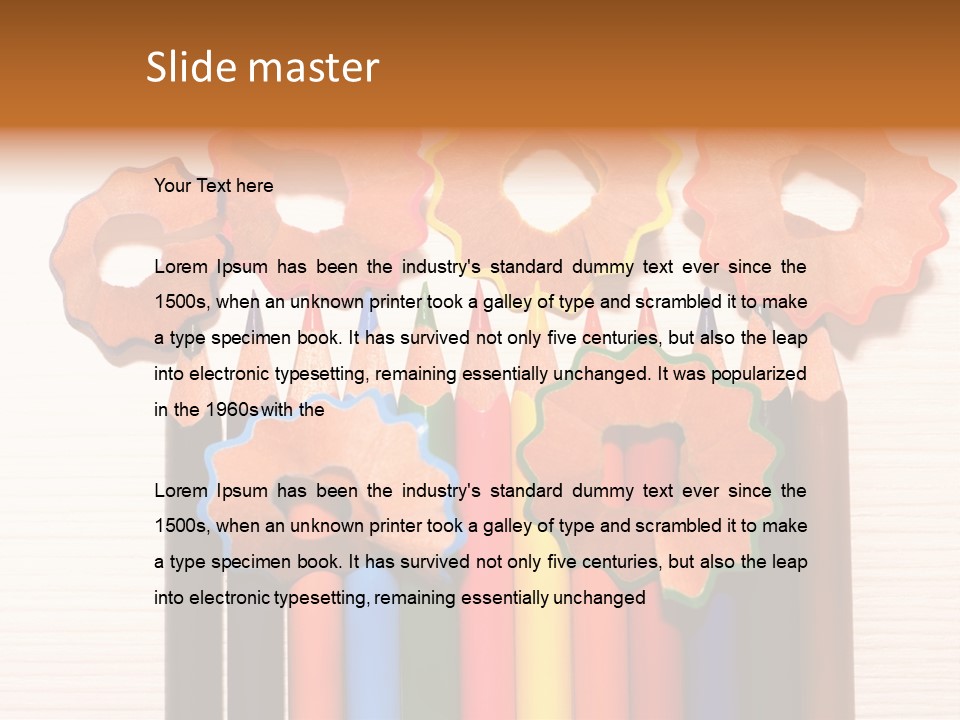 Draw Sketch Crayon PowerPoint Template