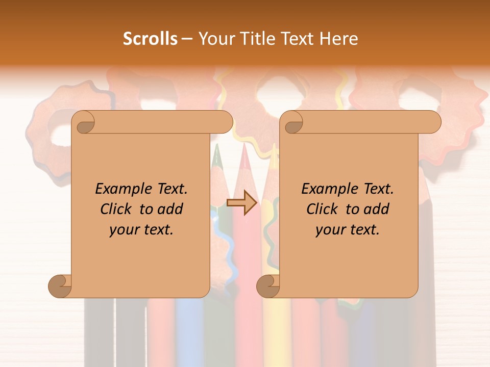 Draw Sketch Crayon PowerPoint Template