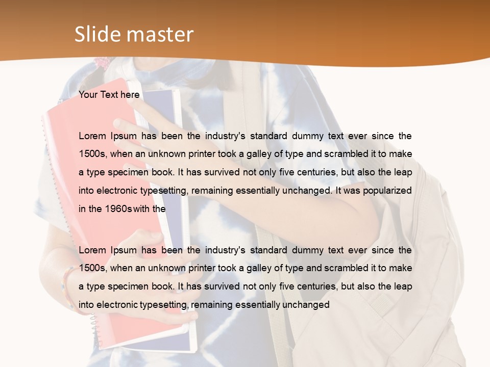 Dos Scolaire Ecole PowerPoint Template