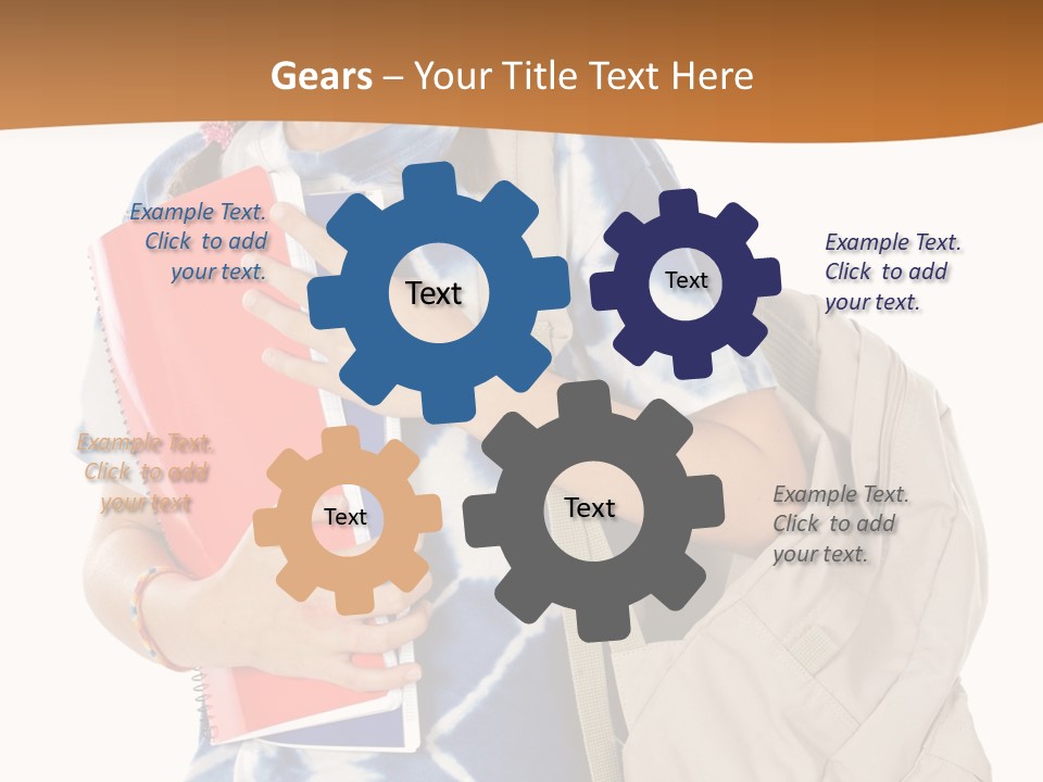 Dos Scolaire Ecole PowerPoint Template