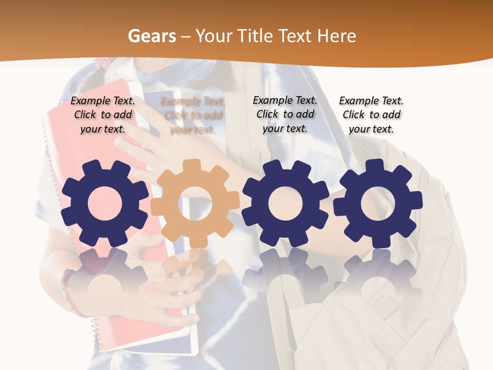 Dos Scolaire Ecole PowerPoint Template