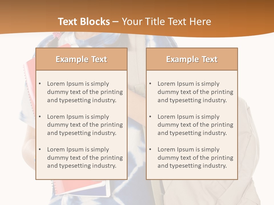 Dos Scolaire Ecole PowerPoint Template