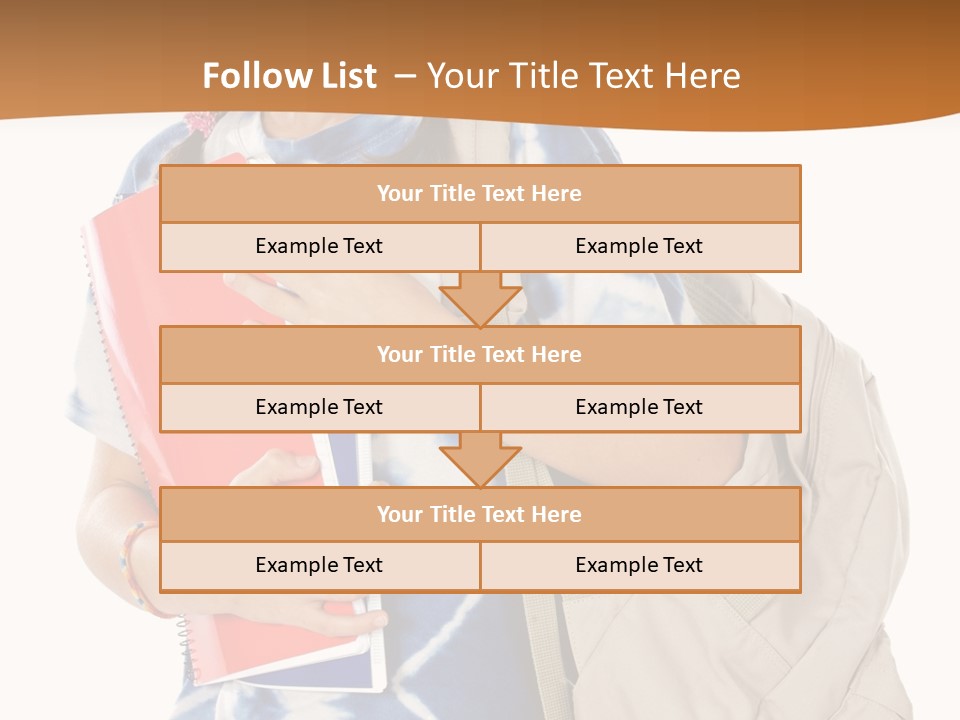 Dos Scolaire Ecole PowerPoint Template
