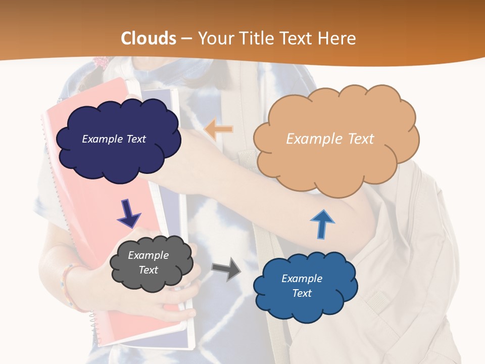 Dos Scolaire Ecole PowerPoint Template