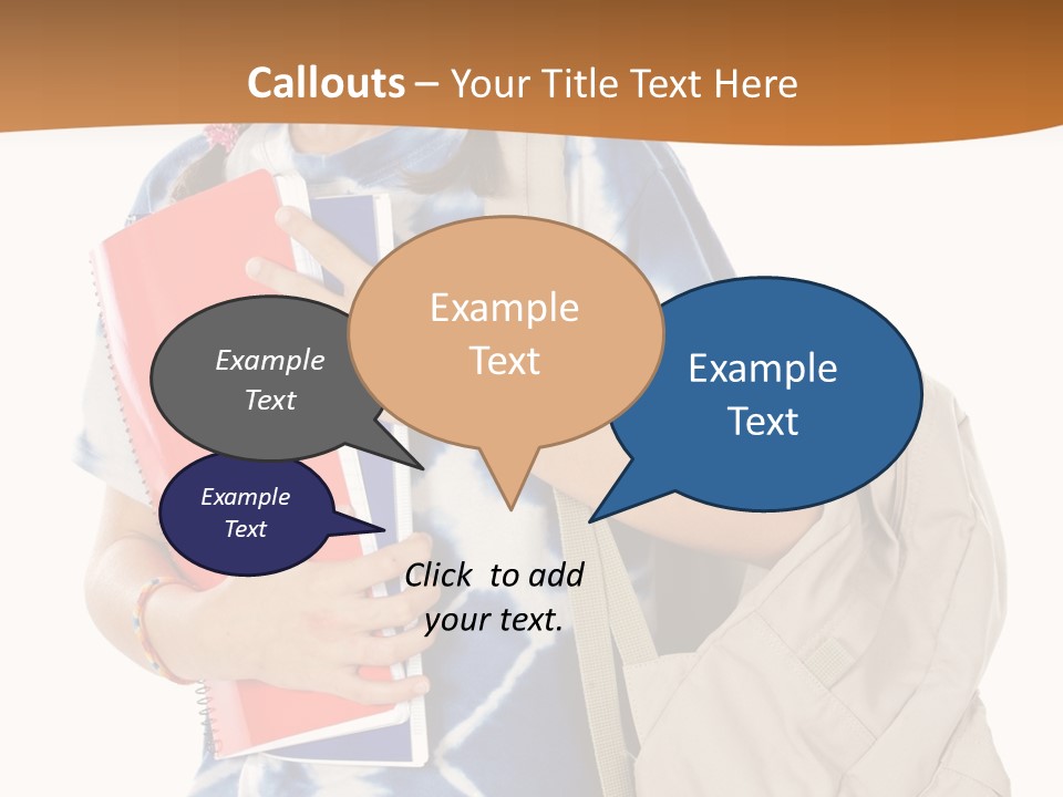 Dos Scolaire Ecole PowerPoint Template