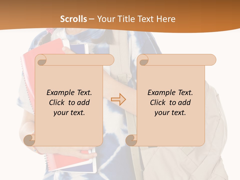 Dos Scolaire Ecole PowerPoint Template