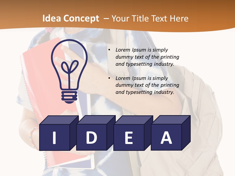 Dos Scolaire Ecole PowerPoint Template