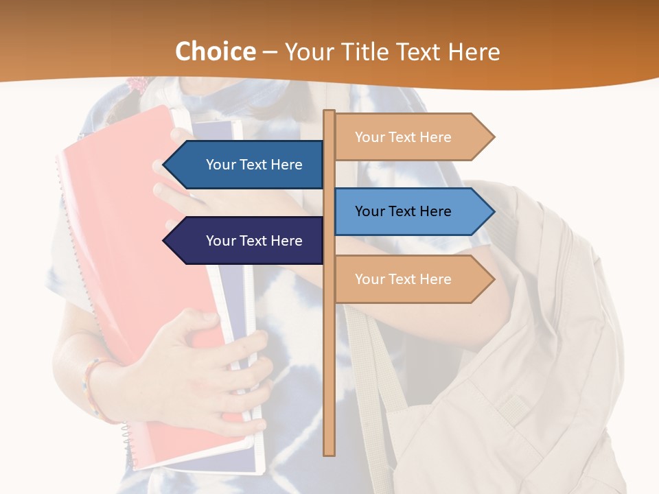 Dos Scolaire Ecole PowerPoint Template