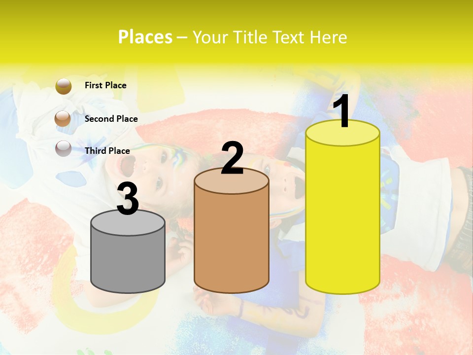 Smile Intelligence Schoolgirl PowerPoint Template