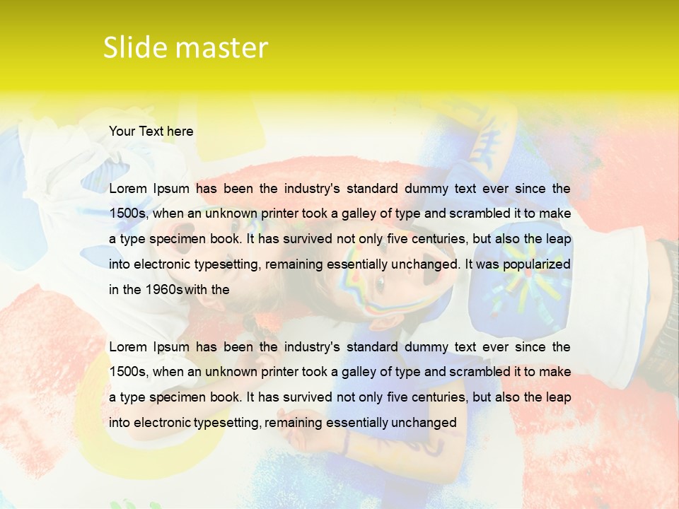 Smile Intelligence Schoolgirl PowerPoint Template