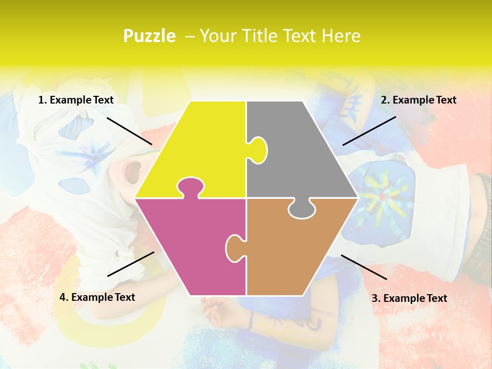 Smile Intelligence Schoolgirl PowerPoint Template