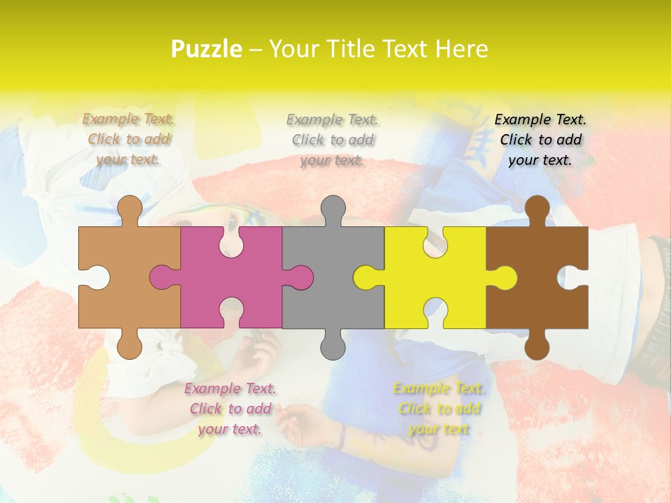 Smile Intelligence Schoolgirl PowerPoint Template