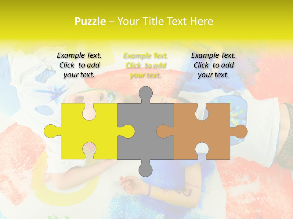 Smile Intelligence Schoolgirl PowerPoint Template