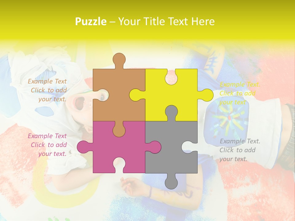 Smile Intelligence Schoolgirl PowerPoint Template