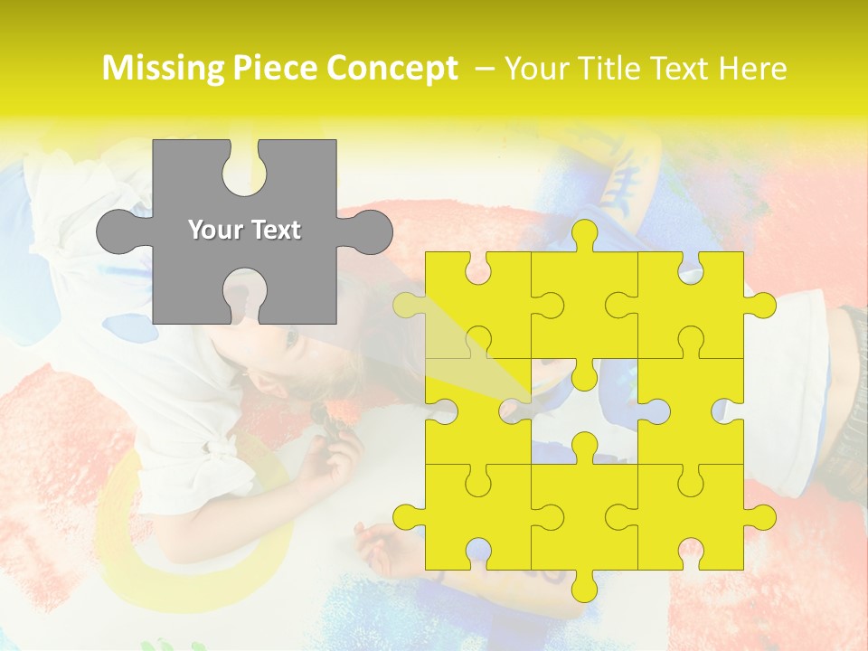 Smile Intelligence Schoolgirl PowerPoint Template