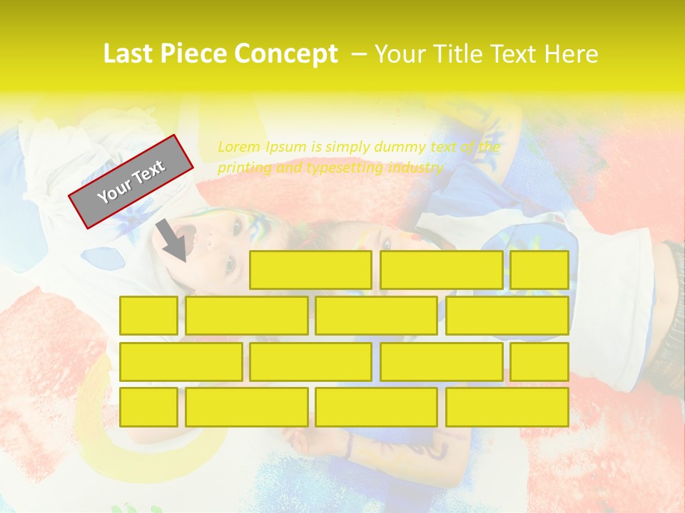 Smile Intelligence Schoolgirl PowerPoint Template