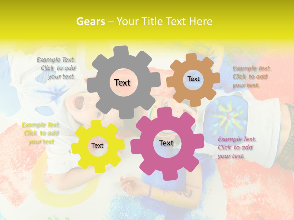 Smile Intelligence Schoolgirl PowerPoint Template