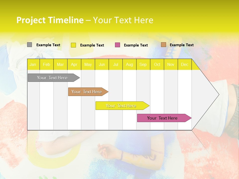 Smile Intelligence Schoolgirl PowerPoint Template