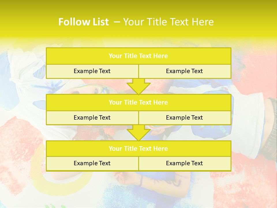 Smile Intelligence Schoolgirl PowerPoint Template