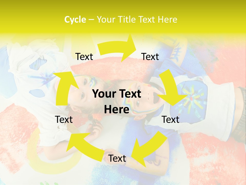 Smile Intelligence Schoolgirl PowerPoint Template