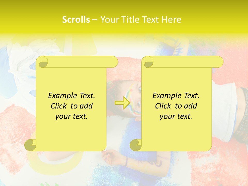 Smile Intelligence Schoolgirl PowerPoint Template