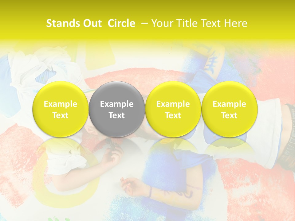 Smile Intelligence Schoolgirl PowerPoint Template