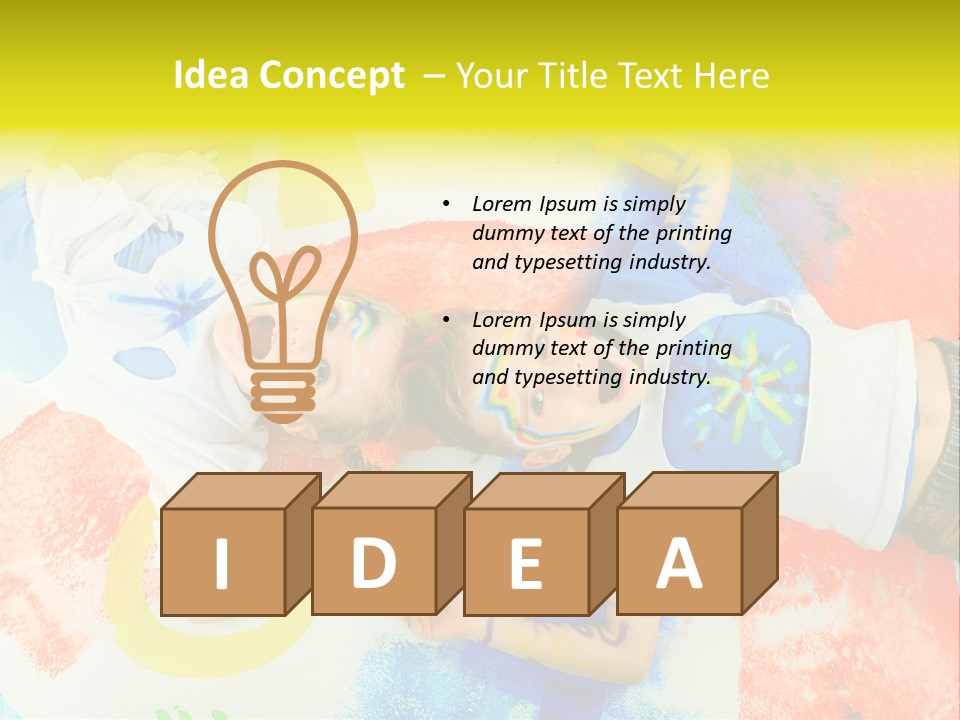 Smile Intelligence Schoolgirl PowerPoint Template