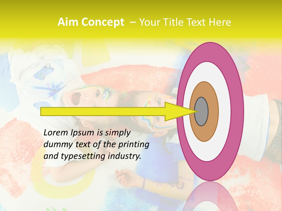 Smile Intelligence Schoolgirl PowerPoint Template